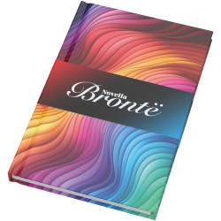 Carnet publicitaire A5 à couverture rigide et brillante Novella Brontë avec 100 feuilles