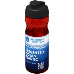 Bouteille publicitaire fabriquée en Europe de sport H2O Active® Eco Base 650 ml avec couvercle à bascule