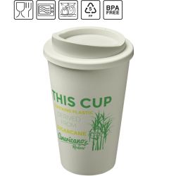 Gobelet publicitaire fabriqué en Europe avec isolation Americano®­­ Renew 350 ml PE recyclé Sans BPA