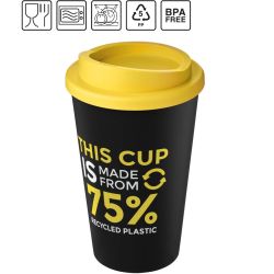 Gobelet recyclé publicitaire fabriqué en Europe de 350 ml Americano Eco PE recyclé