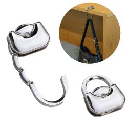 Accroche-sac personnalisé en métal en forme de sac