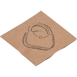 Accroche-sac personnalisé en métal en forme de sac