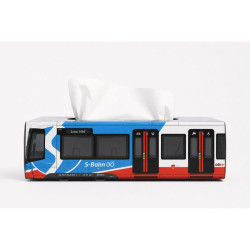 Boîte de mouchoirs publicitaire camion personnalisable fabriqué en Europe FSC
