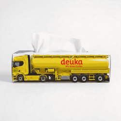 Boîte de mouchoirs publicitaire camion personnalisable fabriqué en Europe FSC