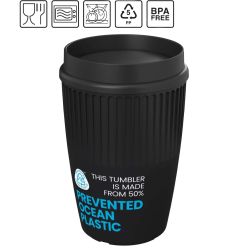 Gobelet publicitaire Cirrus POP de 350 ml avec couvercle 360° Plastique PP