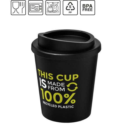 Gobelet publicitaire fabriqué en Europe isotherme recyclé Americano® Espresso de 250 ml RPET