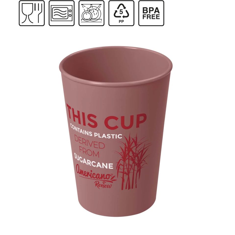 Gobelet publicitaire Americano® Switch Renew de 300 ml fabriqué en Europe RPET