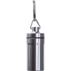 Porte-clefs publicitaire pilulier en acier