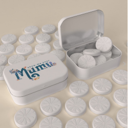 Bonbon à la menthe personnalisé forme et logo sur mesure