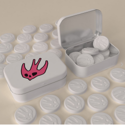 Bonbon à la menthe personnalisé forme et logo sur mesure