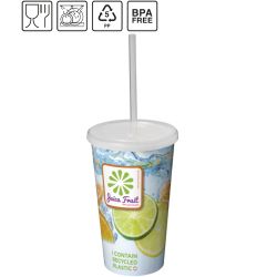 Gobelet publicitaire fabriqué en Europe à double paroi Brite-Americano® 350 ml RPET