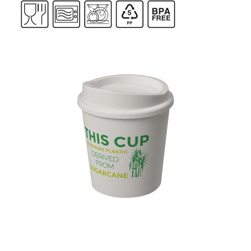 Gobelet publicitaire Americano® Switch Renew de 200 ml avec couvercle fabriqué en Europe RPET