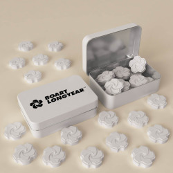 Bonbon à la menthe personnalisé forme et logo sur mesure en 3D