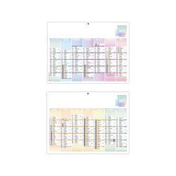 Calendriers publicitaires Scolaires fabriqués en France bancaires Pastel Souples