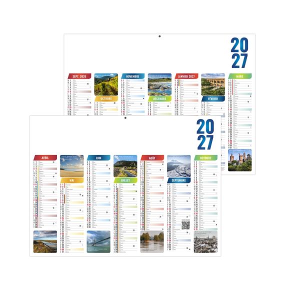 Calendriers bancaires Scolaires personnalisables fabriqués en France Emilien Souple