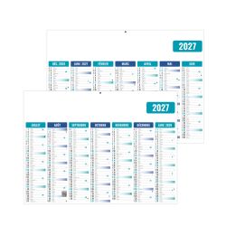 Calendrier économique publicitaire fabriqué en France bancaire Souple