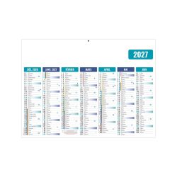 Calendrier économique publicitaire fabriqué en France bancaire Ecomax Souple