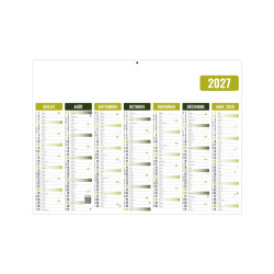 Calendrier économique publicitaire fabriqué en France bancaire Ecomax Souple