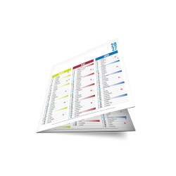 Calendrier bancaire personnalisé fabriqué en France Origami