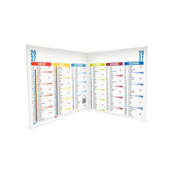 Calendrier bancaire personnalisé fabriqué en France Origami