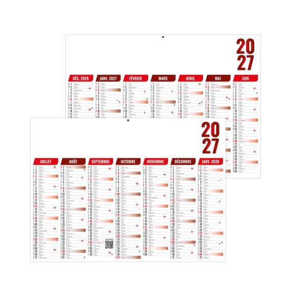 Calendriers bancaires personnalisables fabriqués en France Florentin Rigide