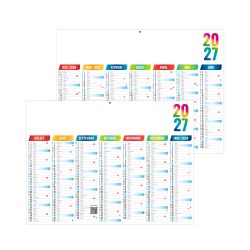 Calendriers bancaires personnalisables fabriqués en France Arlequin Souple