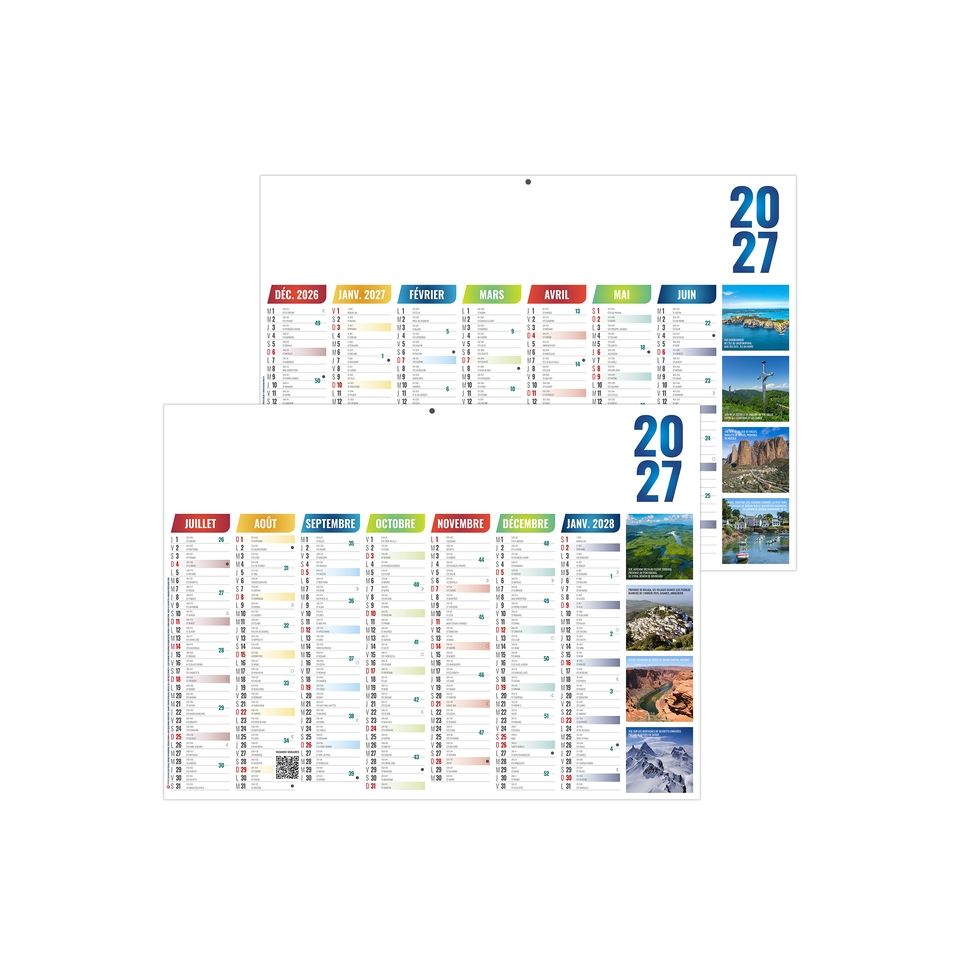 Calendriers bancaires personnalisables fabriqués en France Alexandre Souple