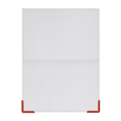 Étui porte-cartes personnalisé 2 poches coins métal fabriqué en France
