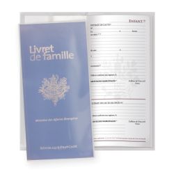 Étui protège livret de famille personnalisable fabriqué en France