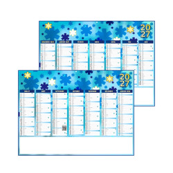 Calendriers publicitaires fabriqués en France bancaires Matthieu rigides