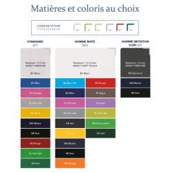 Étui porte-cartes personnalisé 2 poches coins métal fabriqué en France