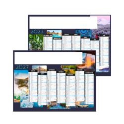 Calendriers publicitaires fabriqués en France bancaires Nature souples