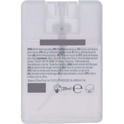 Spray mains antibactérien personnalisable format carte de crédit 20 ml