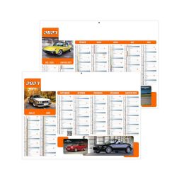 Calendriers bancaires personnalisables fabriqués en France Bolide souples