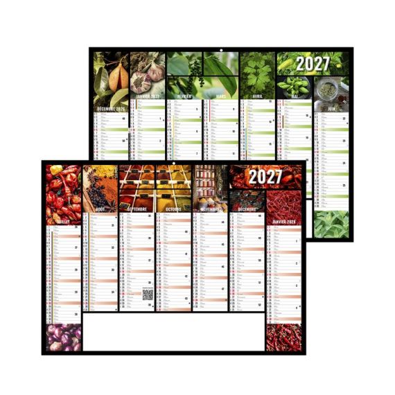 Calendriers publicitaires fabriqués en France bancaires Caméléon souples