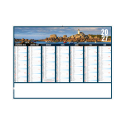 Calendrier bancaire personnalisable fabriqué en France Liberté Souple