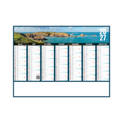 Calendrier bancaire personnalisable fabriqué en France Liberté Souple