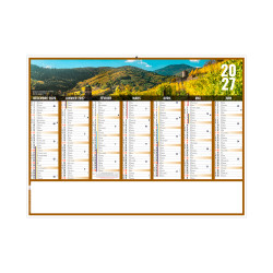 Calendrier bancaire personnalisable fabriqué en France Liberté Souple