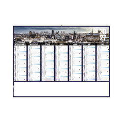 Calendrier bancaire personnalisable fabriqué en France Liberté Souple