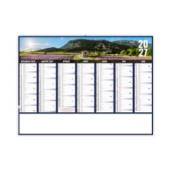 Calendrier publicitaire fabriqué en France bancaire Liberté Rigide