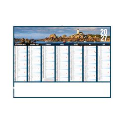 Calendrier publicitaire fabriqué en France bancaire Liberté Rigide