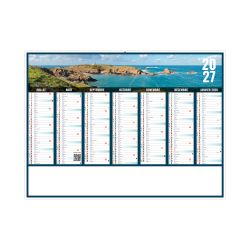Calendrier publicitaire fabriqué en France bancaire Liberté Rigide