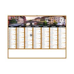 Calendrier publicitaire fabriqué en France bancaire Liberté Rigide
