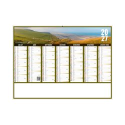Calendrier publicitaire fabriqué en France bancaire Liberté Rigide