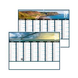 Calendrier publicitaire fabriqué en France bancaire Liberté Rigide