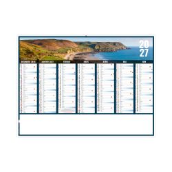 Calendrier publicitaire fabriqué en France bancaire Liberté Rigide