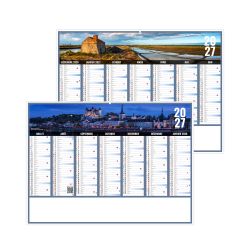 Calendrier publicitaire fabriqué en France bancaire Liberté Rigide