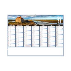 Calendrier publicitaire fabriqué en France bancaire Liberté Rigide