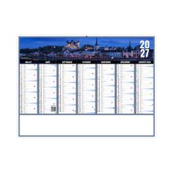 Calendrier publicitaire fabriqué en France bancaire Liberté Rigide