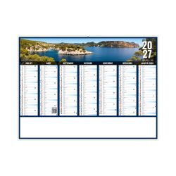 Calendrier publicitaire fabriqué en France bancaire Liberté Rigide